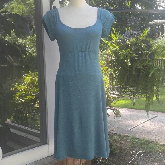 sachin and babi light blue dress Destiny Pattern Empire Waist Dress In Turquoise